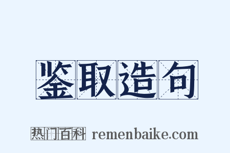 鉴取造句是什么意思的图片